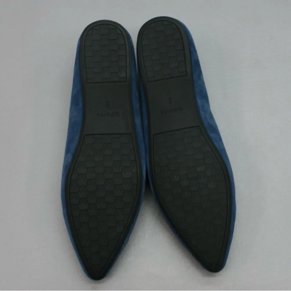 Birdies  Navy Suede Women's Flats - Picture 6 of 8